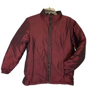 NY and Company Reversible Down Feather Puffer Coat Women's Size Med